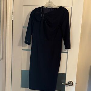 Elegant Navy Blue Dress